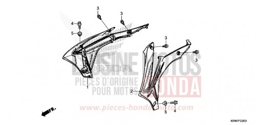 RADIATOR SHROUD CRF250RH de 2017